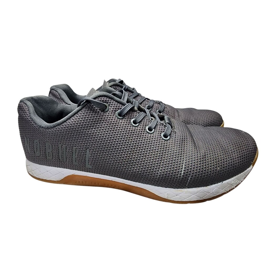 NOBULL No Bull Shoes Mens 10.5 W 12‎ Gray Outwork Crossfit Trainers Superfabric